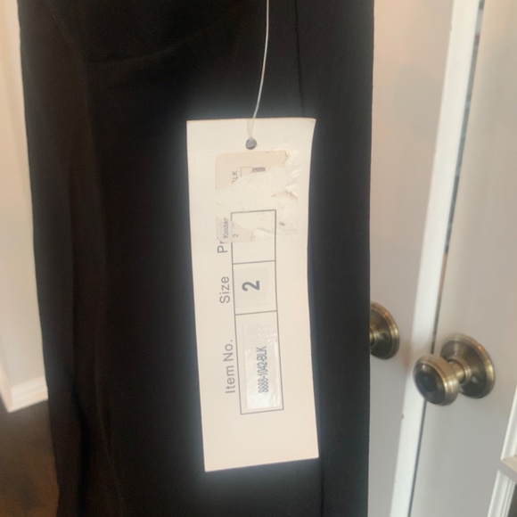 Black Rhinestone Leg Pants - Picture 5 of 6